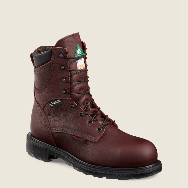 Red Wing Safety Boots Mens Burgundy - Supersole® 2.0 - 8-inch Waterproof Csa Toe - 0648729-VS